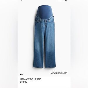 Maternity Wide Leg Jeans